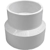 Charlotte Pipe 4 In. Sch 40 Hub x 3 In. Sch 30 Hub DWV 600 Series PVC Coupling